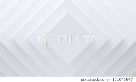 Abstract background of minimalist diamond-shaped geometric pattern on white 131045647