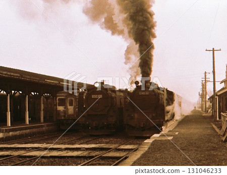 1970 C62, D52 and Kiha 22, Onuma Station, Hakodate Main Line, Archived Photograph, Hokkaido 1970 C62, D52 and Kiha 22, Onuma Station, Hakodate Main Line, Archived Photograph, Hokkaido 131046233