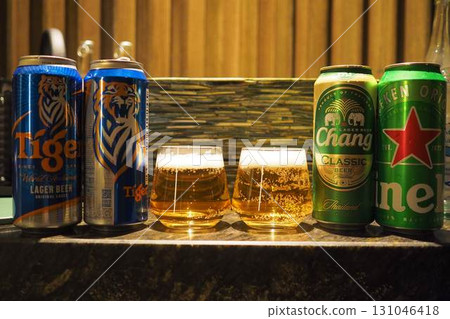 Asian Beer: Tiger, Chang 131046418