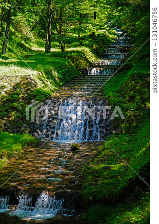 Ushiba River French style staircase work Ushiba River French style staircase work 131046756