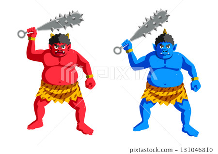 Red demon, blue demon, iron club 131046810