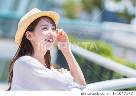 A young woman who enjoys traveling 131047177