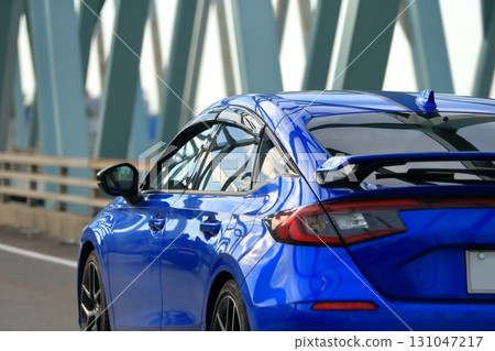 藍色日本跑車 131047217