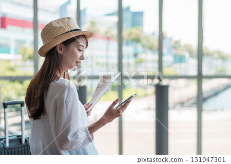 Young woman traveling Young woman traveling 131047301