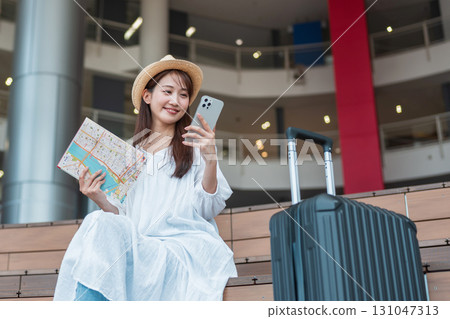 計劃旅行的女人 131047313