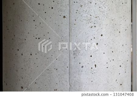 Exposed concrete exterior wall (pinholes) 131047408