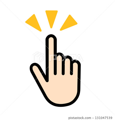 指向圖示符號標誌觸碰一點手圖 指向圖示符號標誌觸碰一點手圖 131047539