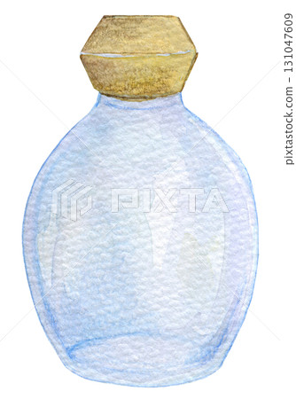 水彩插畫、手繪插畫、模擬插畫、小瓶 131047609