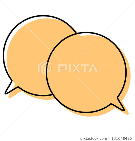 Simple, misaligned speech bubbles, overlapping conversations Simple, misaligned speech bubbles, overlapping conversations 131048450