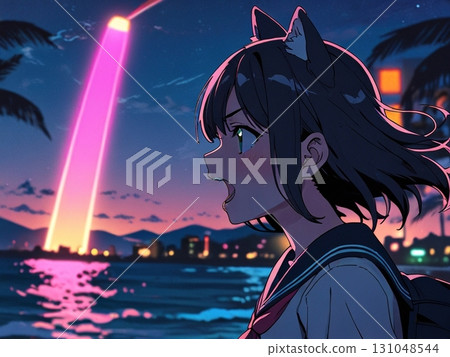 girl with cat ears 131048544