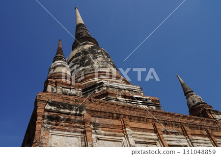 Pagoda at Wat Yai Chai Mongkhon in Ayutthaya, Thailand Pagoda at Wat Yai Chai Mongkhon in Ayutthaya, Thailand 131048859