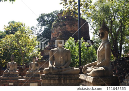 泰國大城府 Yai Chai Mongkhon 寺的佛像 131048863