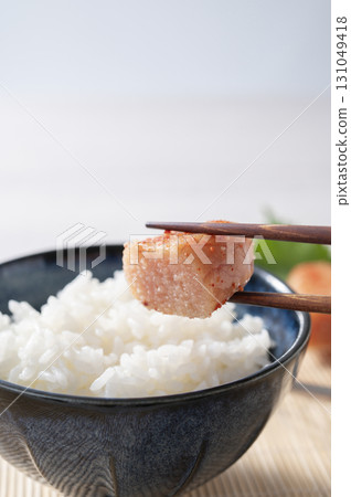 辣鯖魚和米飯 131049418