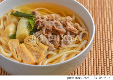 Meat noodles 131049506