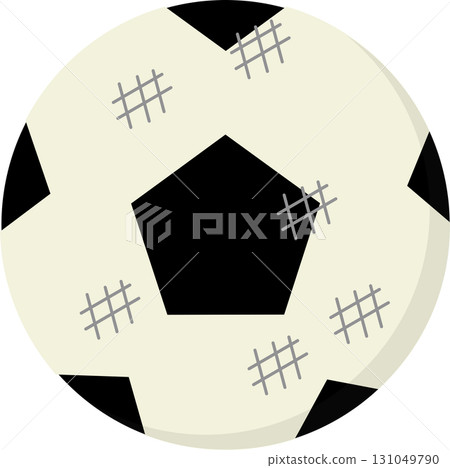 Dirty soccer ball 131049790