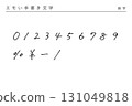 Emo handwritten letters_numbers 131049818