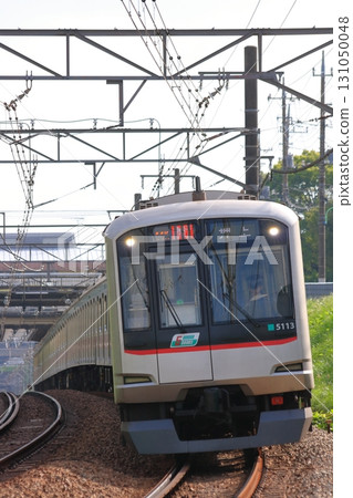 Tokyu 5050 series train running on the Tokyu Denentoshi Line, photographed on October 7, 2010 Tokyu 5050 series train running on the Tokyu Denentoshi Line, photographed on October 7, 2010 131050048