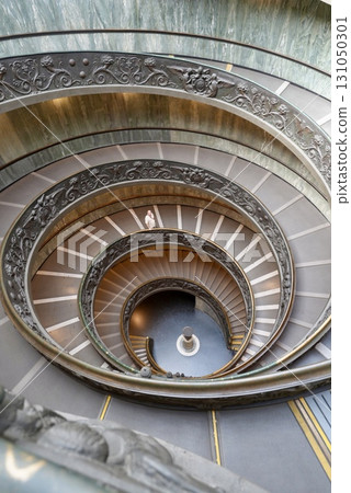 The famous spiral staircase at the Vatican Museums: beautiful curves and stunning views of historical architecture The famous spiral staircase at the Vatican Museums: beautiful curves and stunning views of historical architecture 131050301