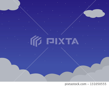 雲層之上的夜星空天空背景圖 雲層之上的夜星空天空背景圖 131050555