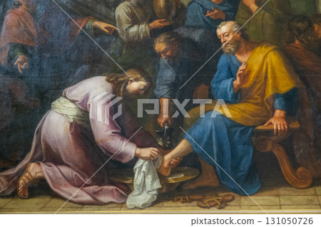 Jesus washing the Feet of the Apostles 131050726