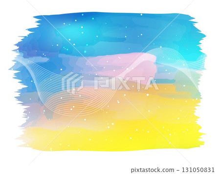 colorful watercolor brushstrokes texture 131050831