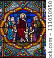 Jesus welcomes and blesses little children 131050950