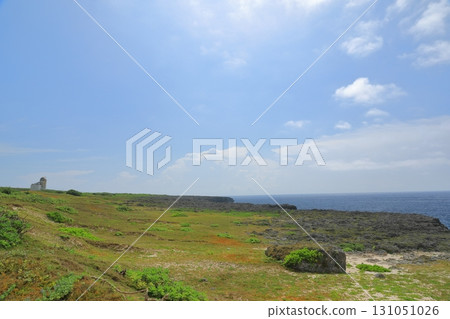 Spectacular view of Hateruma Island's southernmost square 131051026