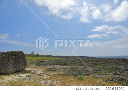 A view of the vast rocky expanse at Hateruma Island, Japan's southernmost point A view of the vast rocky expanse at Hateruma Island, Japan's southernmost point 131051031