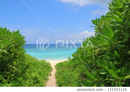 波照間島西濱海灘美麗的熱帶海灘風光 131051126