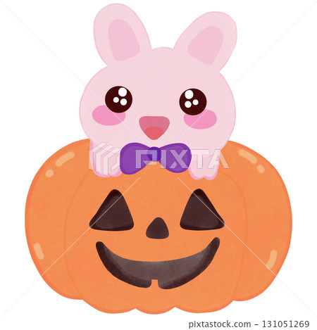 Bunny in Halloween style  131051269