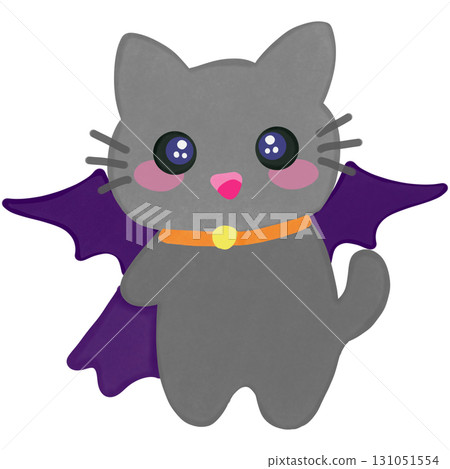 Kawaii kitty style in Halloween theme  131051554