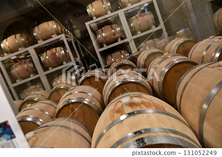 Old wine barrel 131052249
