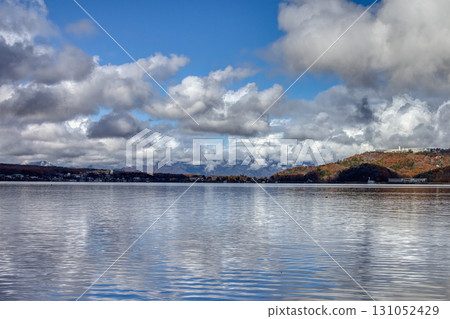 山中湖與令人印象深刻的雲 131052429