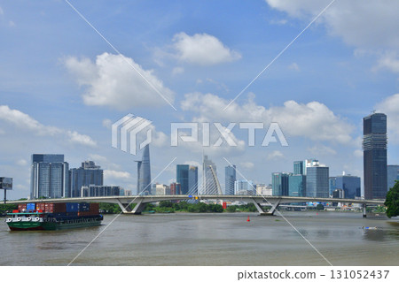 vietnam, ho chi minh, container ship 131052437