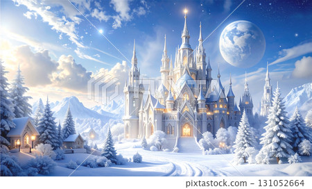雪中的城堡 131052664