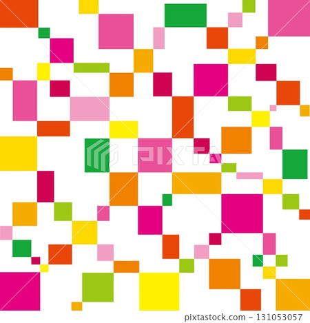Geometric pattern square white background 131053057