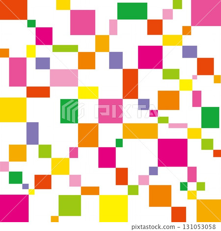 幾何圖案方形白色背景 131053058