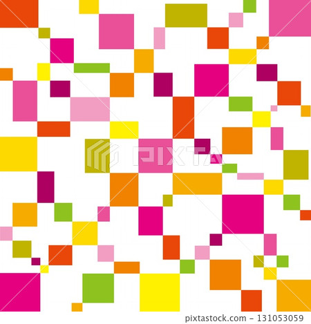 幾何圖案方形白色背景 131053059