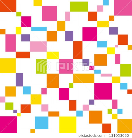 Geometric pattern square white background 131053060