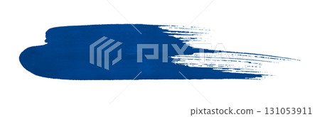 blue watercolor background. Artistic hand paint. Isolated on transparent background. 131053911