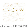 Simple star frame set (gold) 131054091