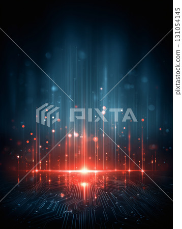 科技感電路板光效邊框 131054145