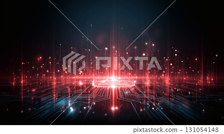 科技感電路板光效邊框 131054148