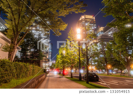 東京:丸之內大都會的夜景 東京:丸之內大都會的夜景 131054915