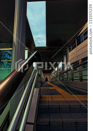 人們在天空步道上行走 131055259