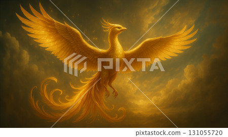 金鳳凰與神秘天空藝術 131055720