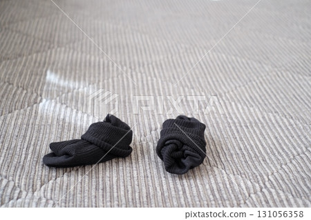 Socks that have been taken off 131056358