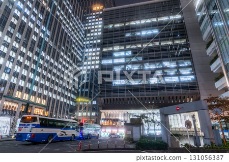 Tokyo Station Office District and City Night View 131056387