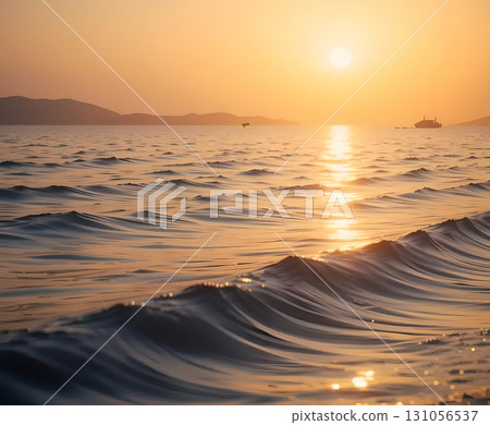 Golden Hour at Sea 131056537