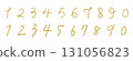 Handwritten digits 131056823